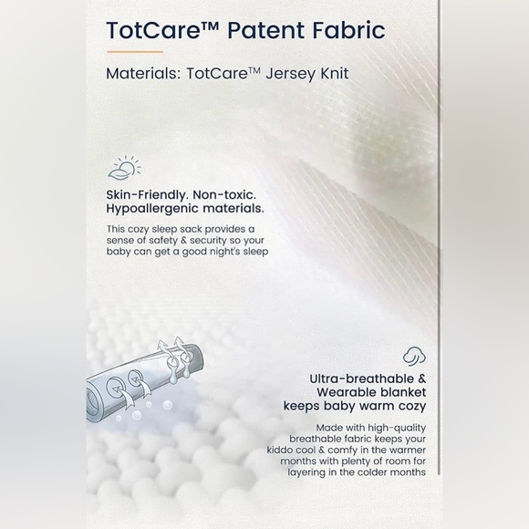 NWOT TotAha Sleep Sack, Safe, Soft Wearable Blanket Baby Sleep Bag - Picture 5 of 8